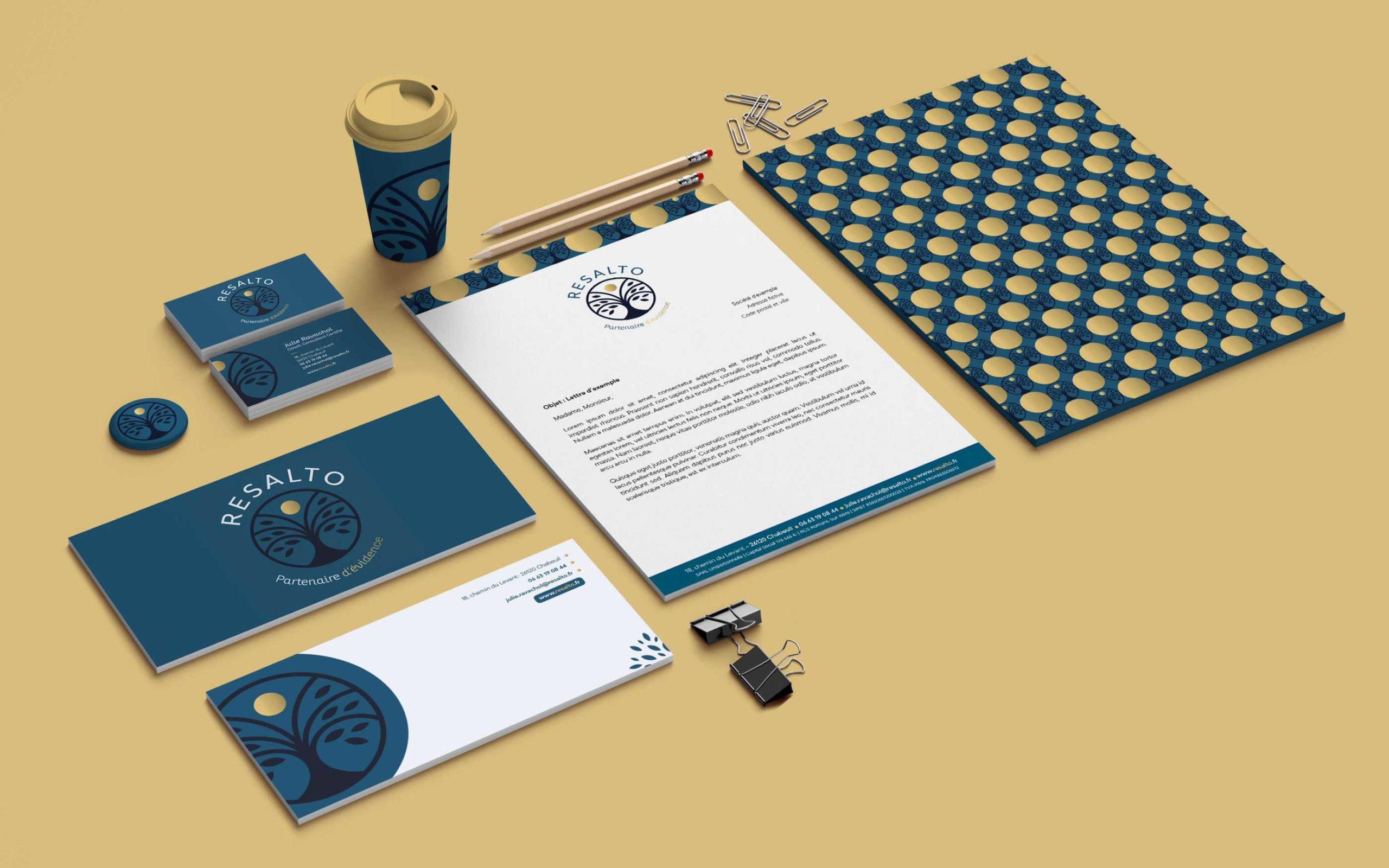 Resalto - Branding Identité Visuelle Logo | by Bonne Nouvelle, Agence Communication, Valence (Drôme)