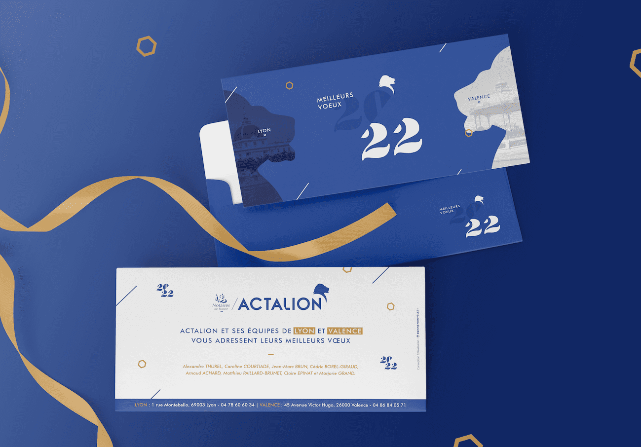 Actalion - Carte de Vœux Création Graphique | by Bonne Nouvelle, Agence Communication, Valence (Drôme)