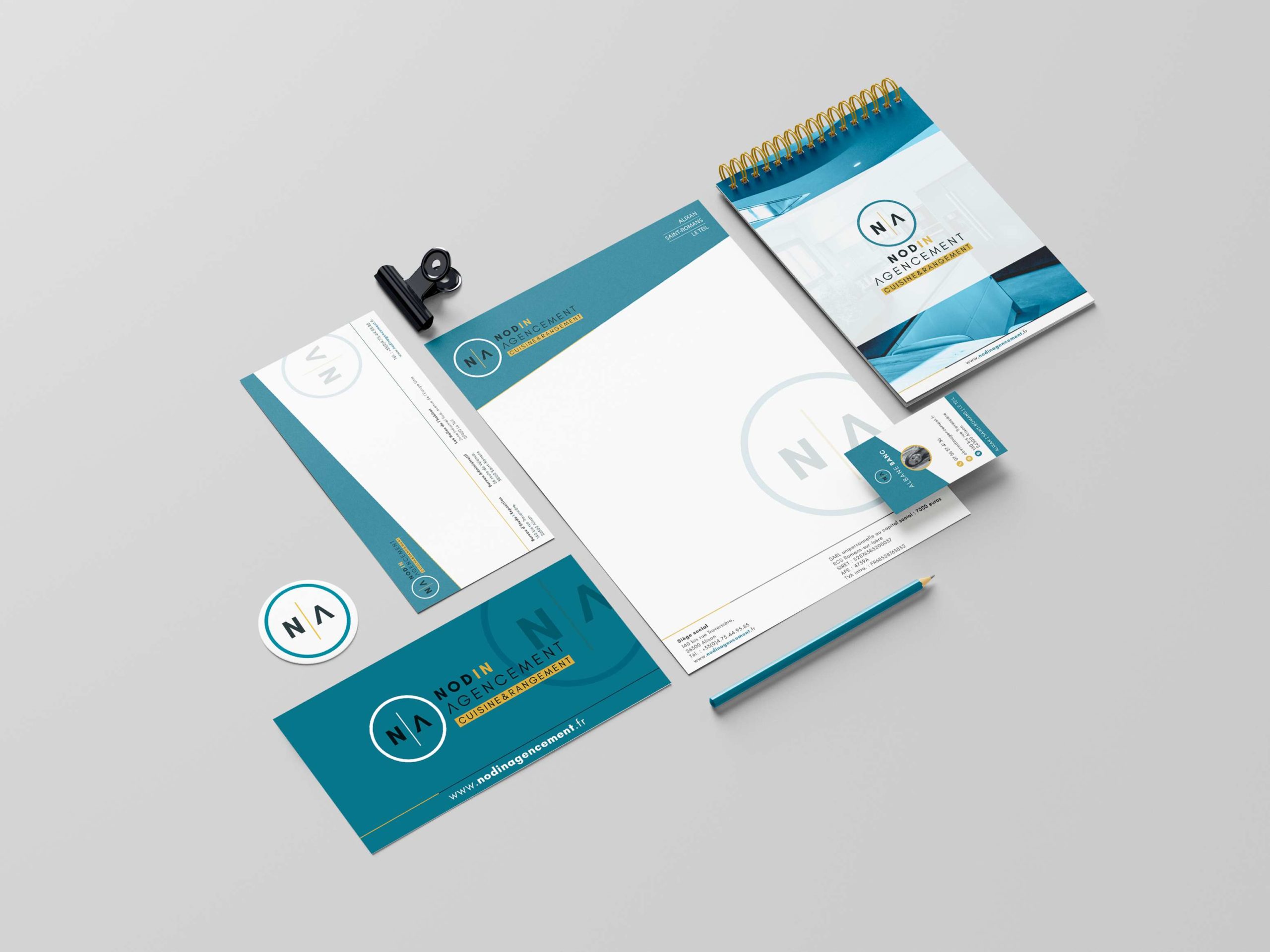 Nodin Agencement - Charte Graphique et Identité Visuelle | by Bonne Nouvelle, Agence Communication, Valence (Drôme)