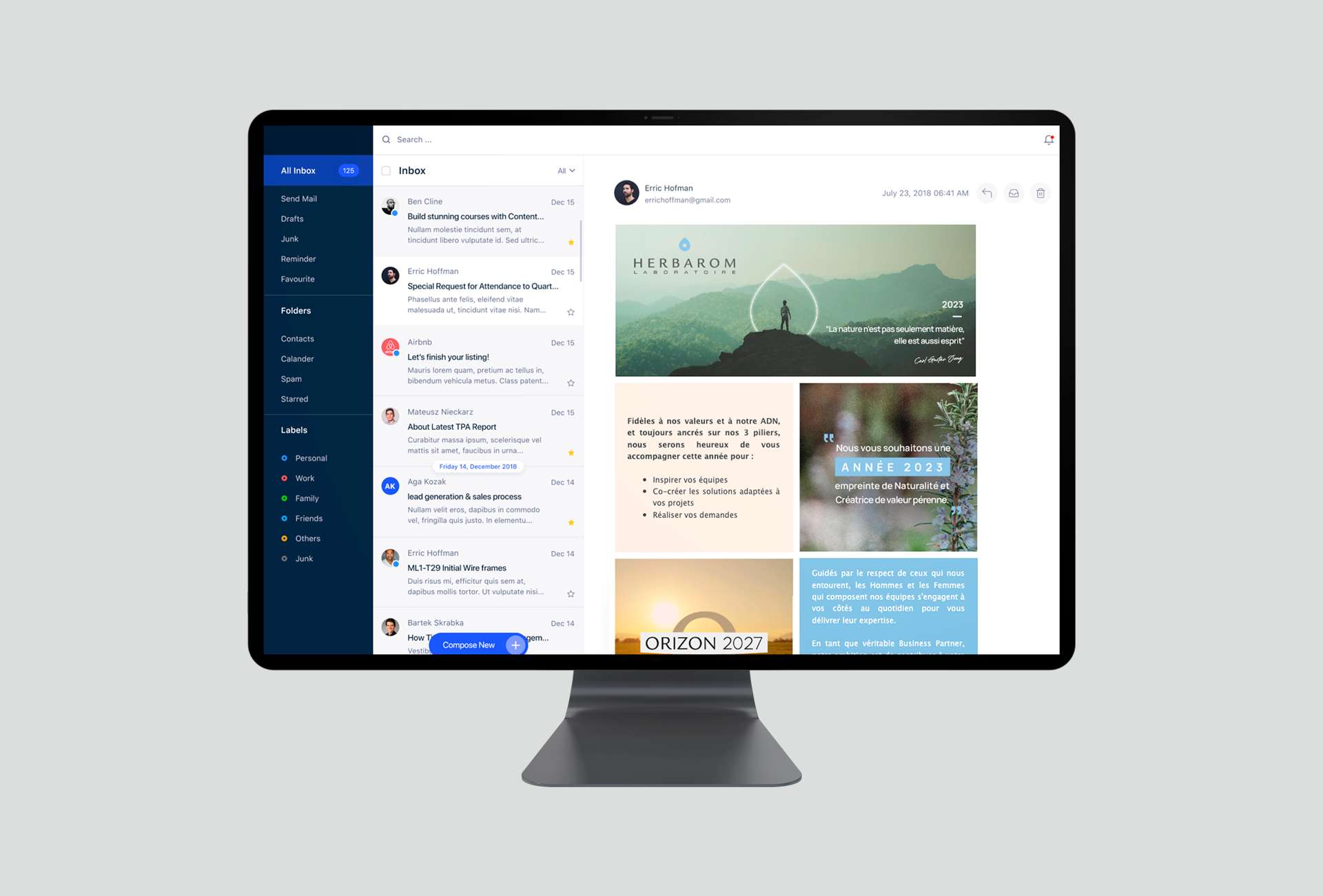 Herbarom - Emailing Client Webmarketing| by Bonne Nouvelle, Agence Communication Digitale, Valence (Drôme)