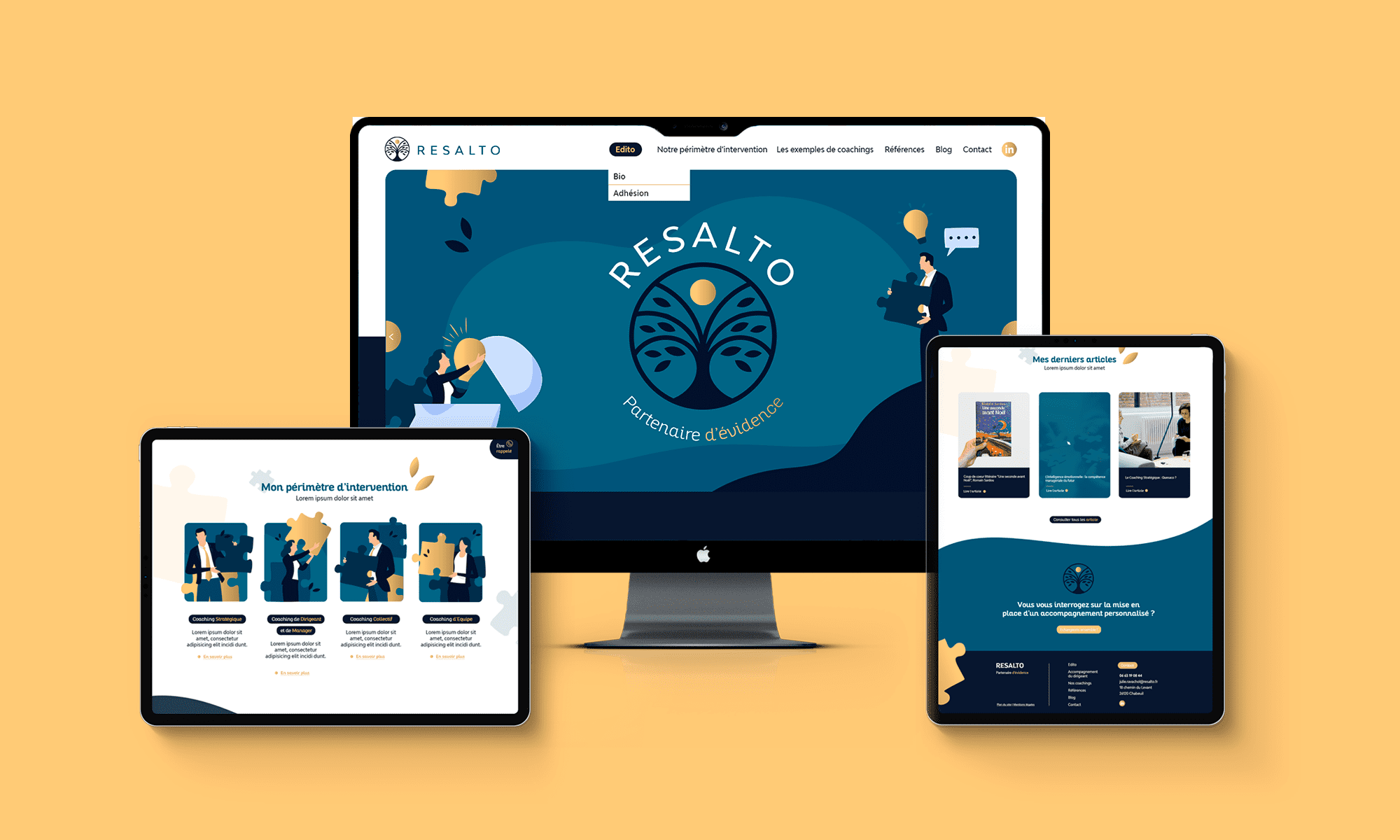 Resalto - Webdesign | by Bonne Nouvelle, Agence Communication, Valence (Drôme)