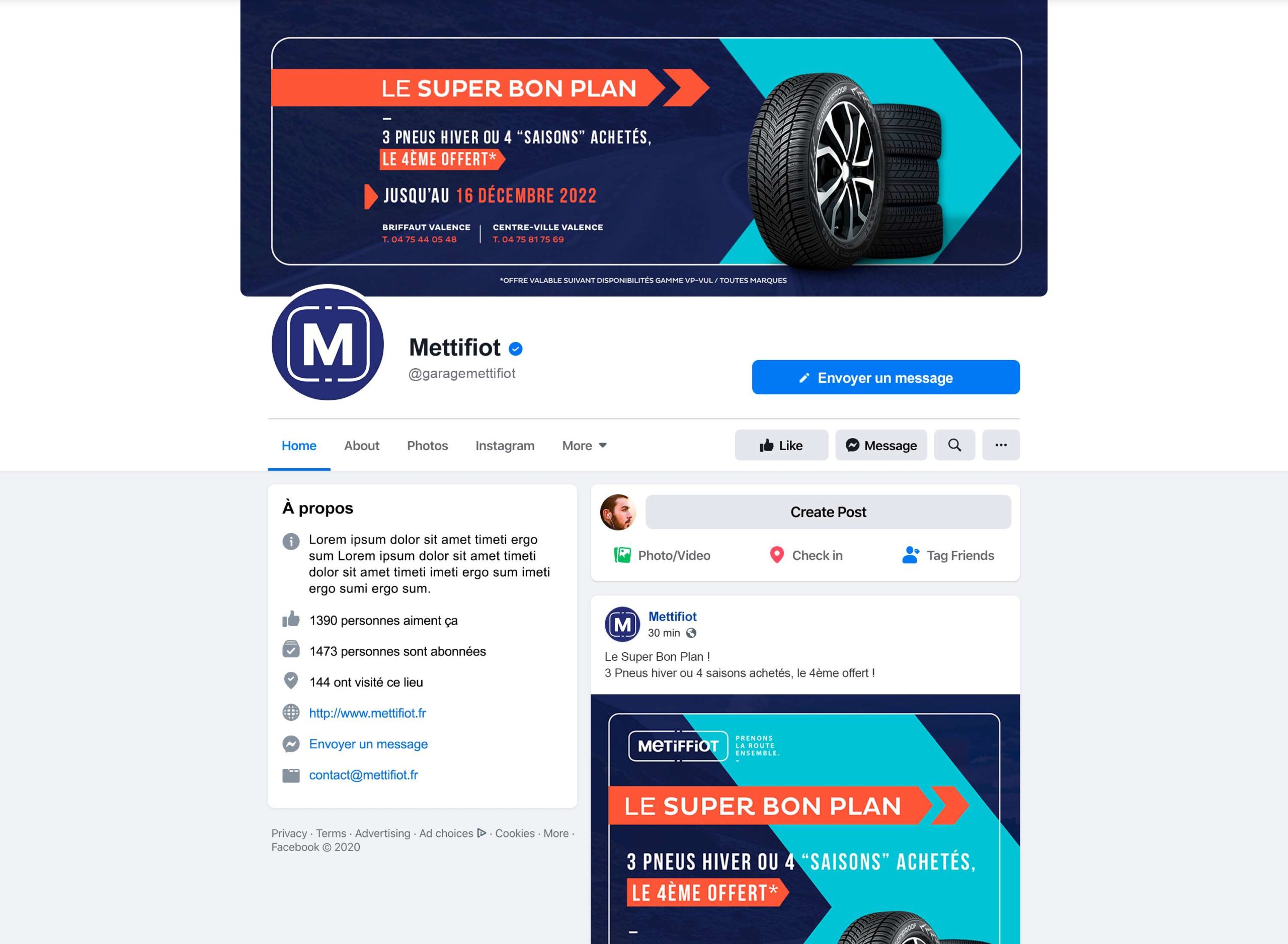 Metiffiot - Réseaux sociaux entreprise Facebook, community management | by Bonne Nouvelle, Agence Communication Digitale, Valence (Drôme)