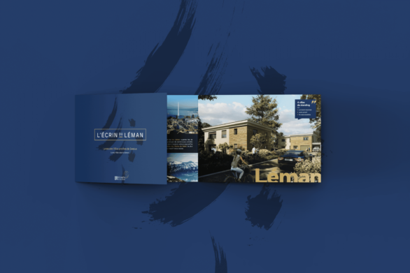 RAMPA REALISATIONS - L'Écrin du Léman à Veigy-Foncenex (Haute-Savoie) | Logo & Brochure by Bonne Nouvelle, Agence Communication, Valence (Drôme)