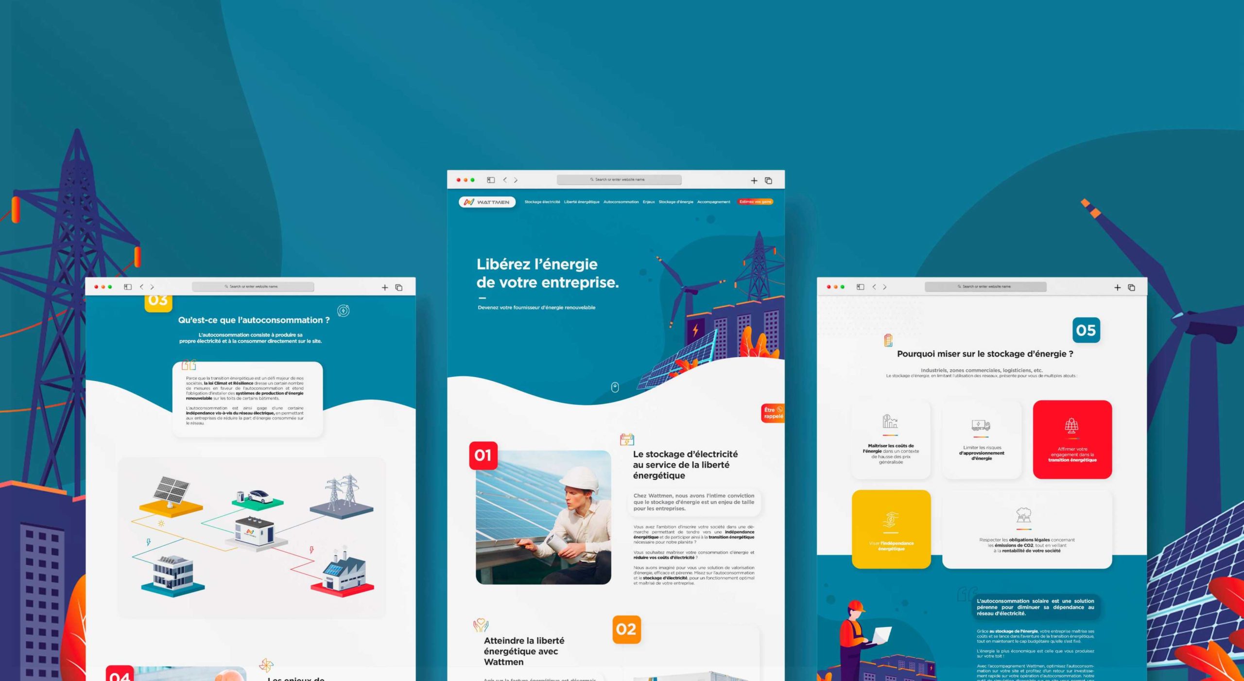 Wattmen - Webdesign & Création Site Internet | by Bonne Nouvelle, Agence Communication Web Digitale, Valence (Drôme)