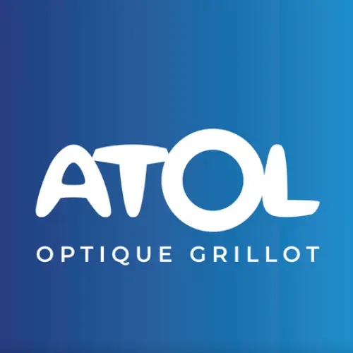 Atol Optique Grillot, logo | Bonne Nouvelle, Agence Communication, Valence (Drôme)