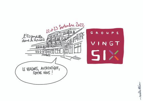 Groupe 26 - Sketch note Séminaire | by Bonne Nouvelle, Agence Communication& évènementiel, Valence (Drôme)