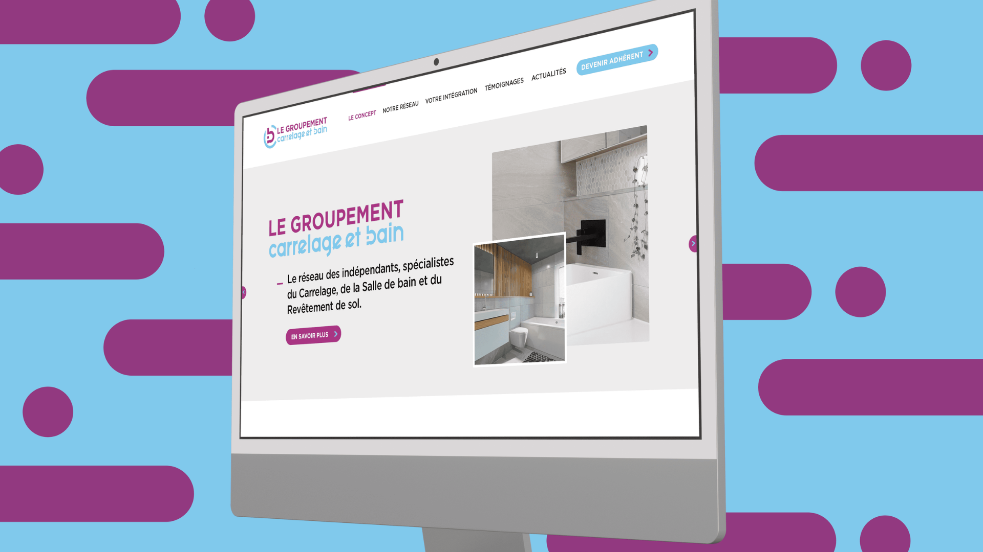 Carrelage et Bain - Développement Web Création Site Internet | Bonne Nouvelle, Agence Communication Digitale, Valence (Drôme)