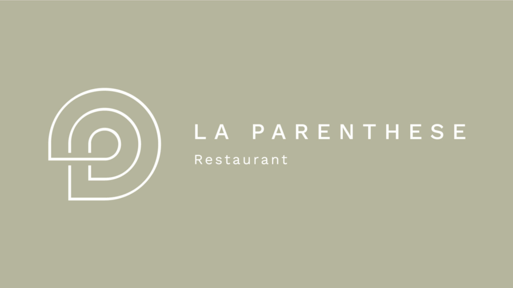 La Parenthèse Restaurant - Logo & Identité de marque | Bonne Nouvelle, Agence Communication Digitale, Valence (Drôme)