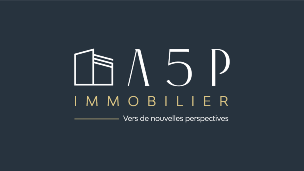 A5P Immobilier - Logo & Identité de marque | Bonne Nouvelle, Agence Communication Digitale, Valence (Drôme)