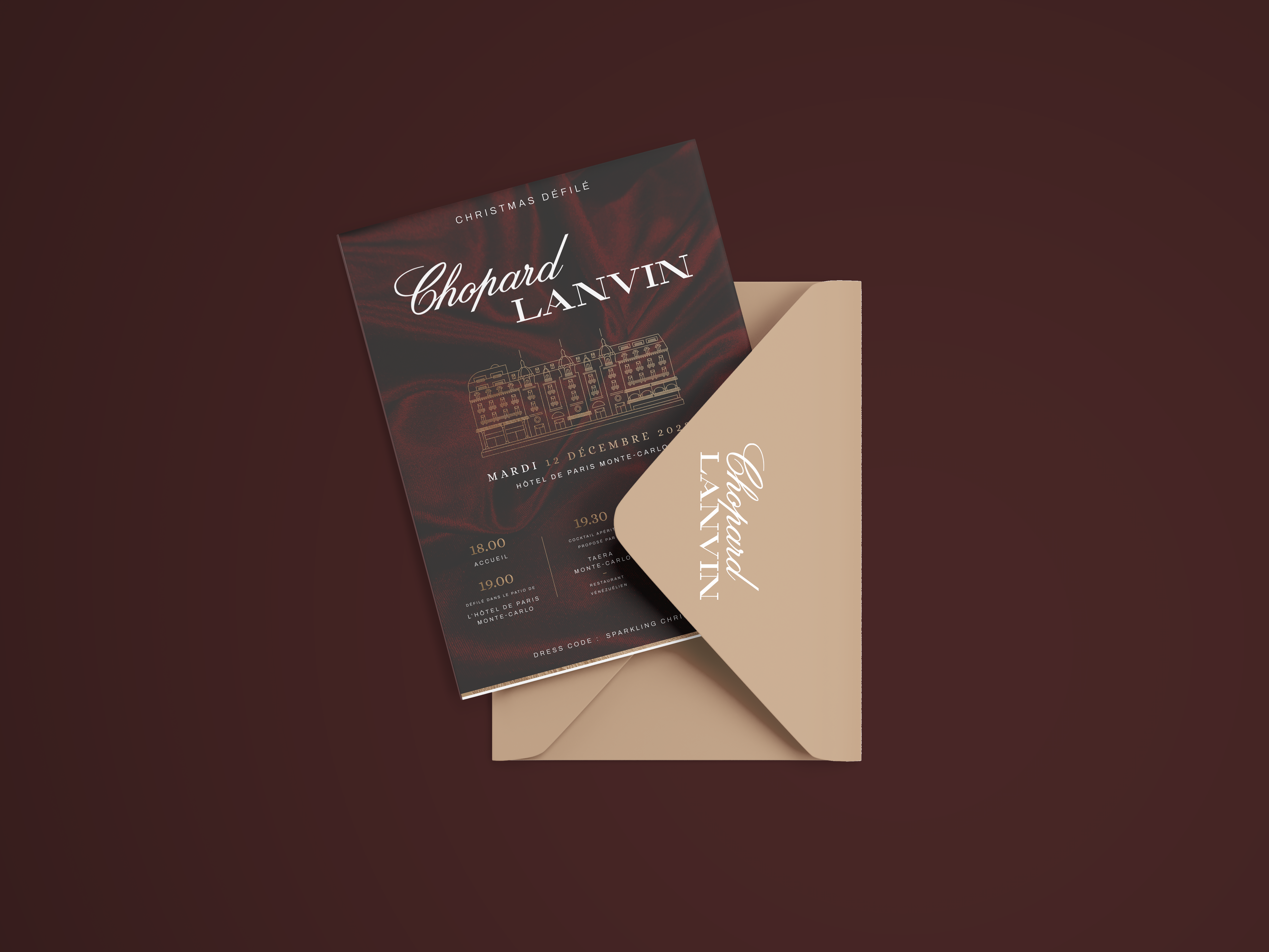 Chopard & Lanvin - Invitation | Agence de communication Bonne Nouvelle, Valence Drôme (26)
