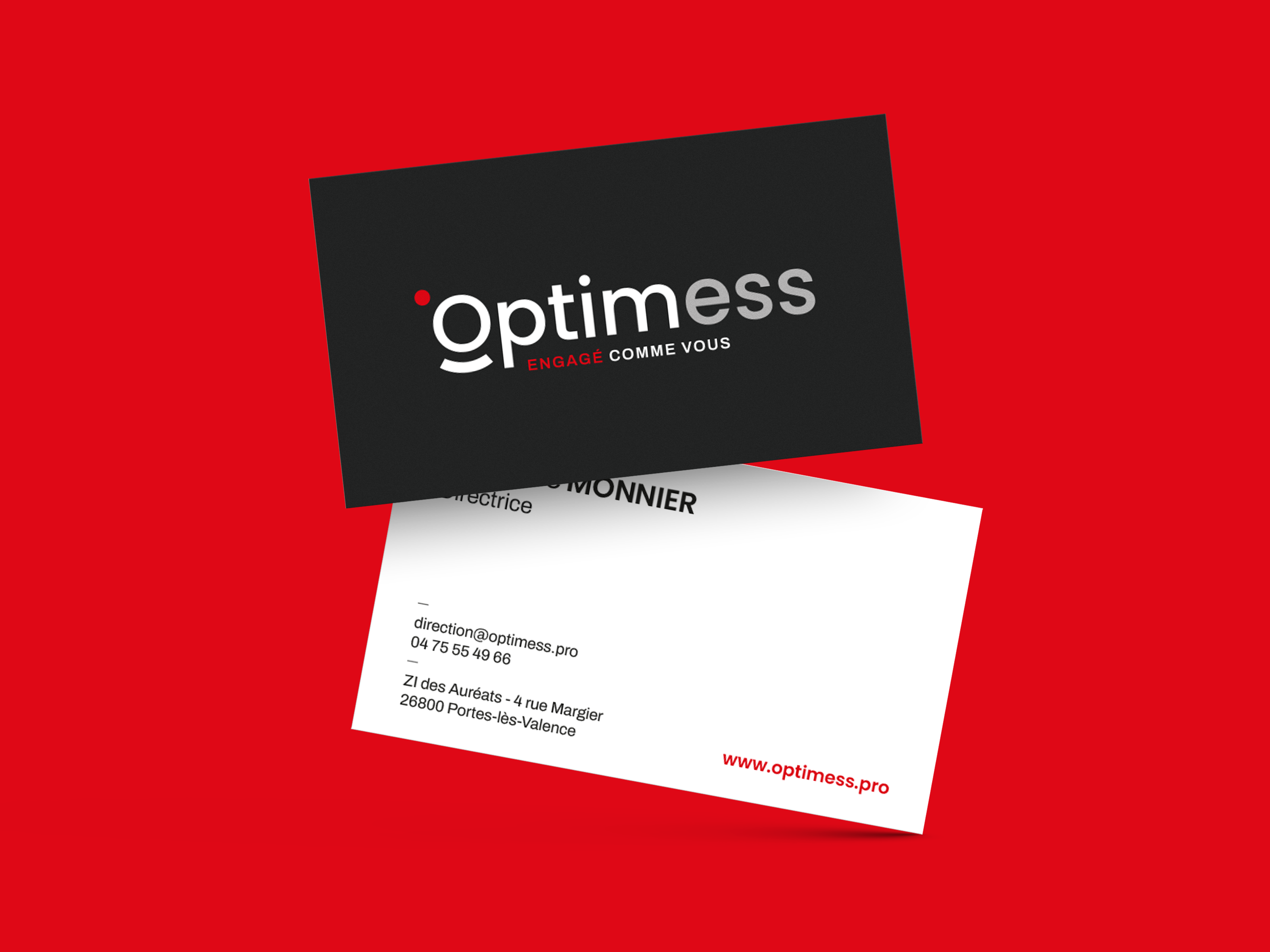 OPTIMESS | Naming, Branding Identité Visuelle, création de logo | Bonne Nouvelle, Agence de communication Valence, Drôme, Rhône Alpes