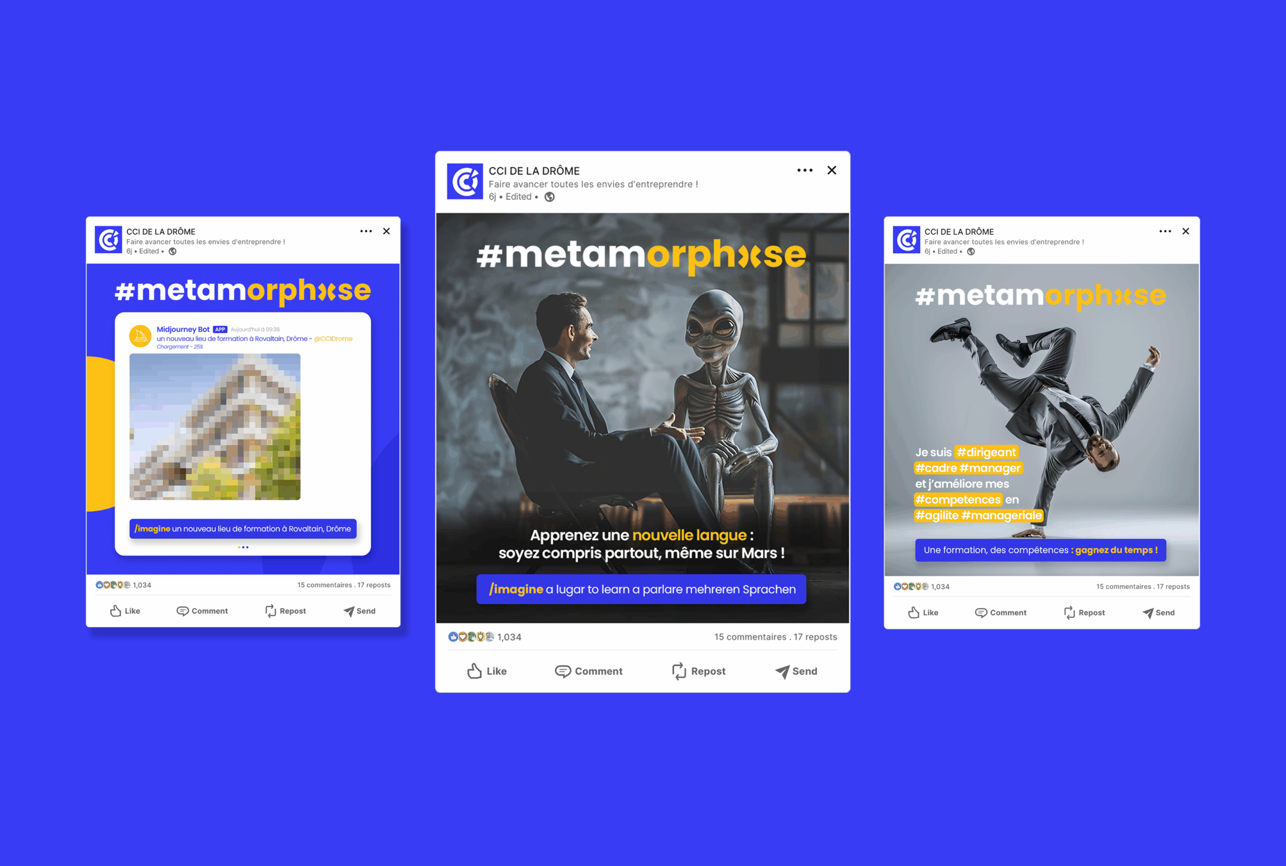 CCI DROME | Campagne de communication et création graphique | Bonne Nouvelle, Agence de communication Valence, Drôme, Rhône Alpes