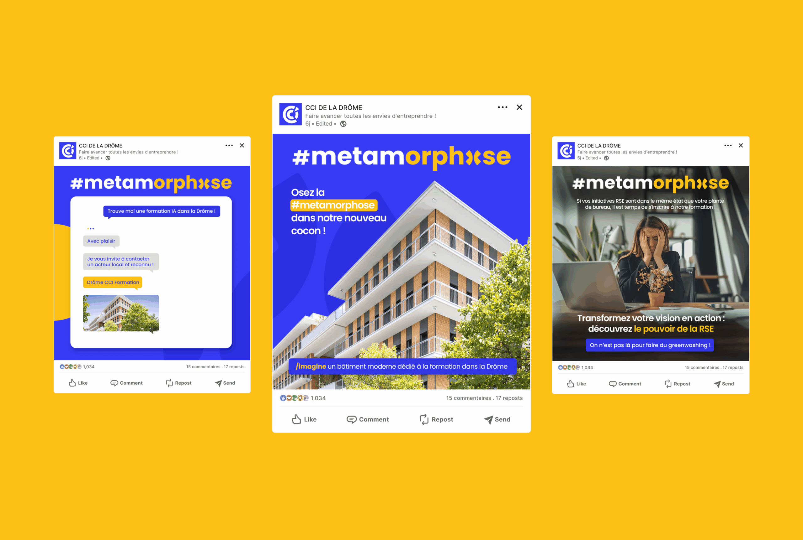 CCI DROME | Campagne de communication et création graphique | Bonne Nouvelle, Agence de communication Valence, Drôme, Rhône Alpes