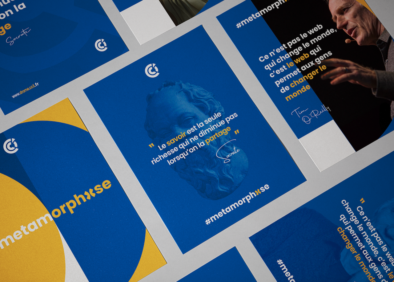 CCI DROME | Campagne de communication et création graphique | Bonne Nouvelle, Agence de communication Valence, Drôme, Rhône Alpes