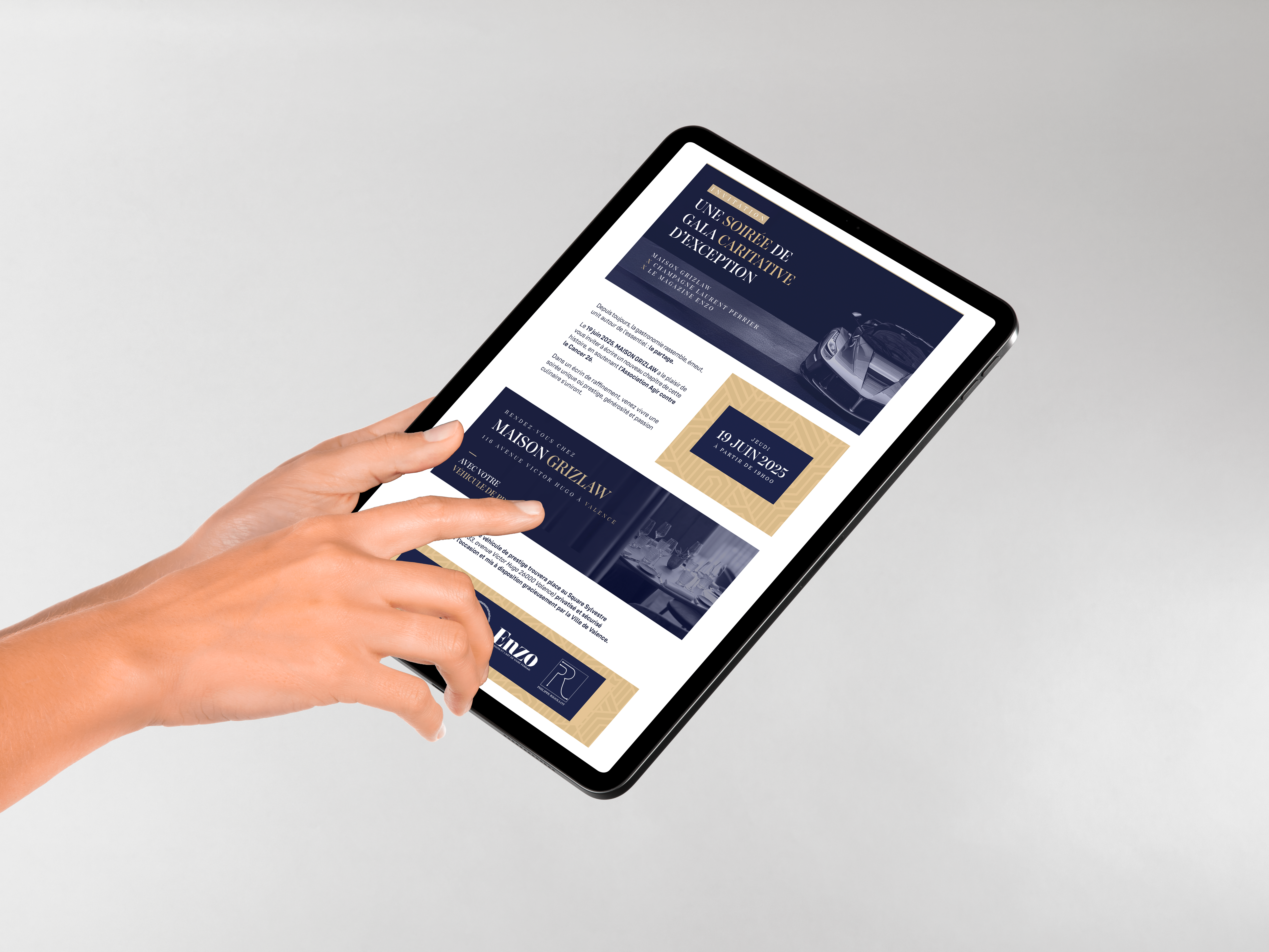Maison Grizlaw | Invitation digitale | Bonne Nouvelle, Agence de communication Valence, Drôme, Rhône Alpes