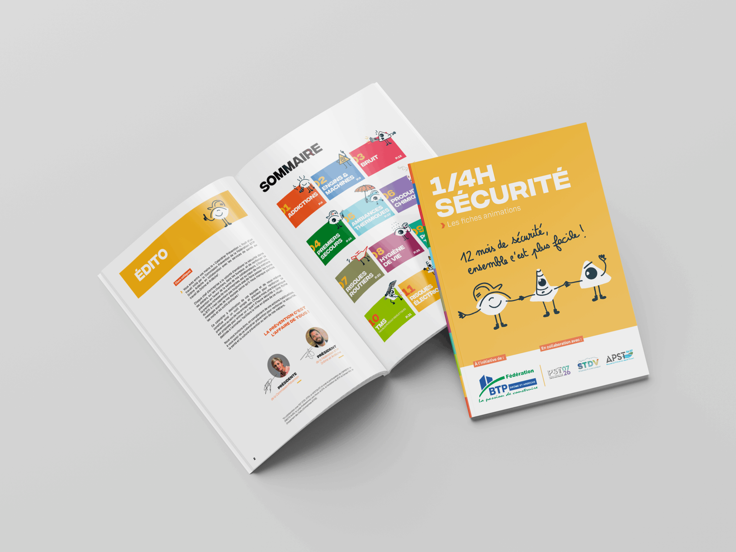 FFB Drôme Ardèche X APST 2607, STDV 2607 & PST 2607 | Création de Supports Print | 1/4 H prévention | Bonne Nouvelle, Agence de communication Valence