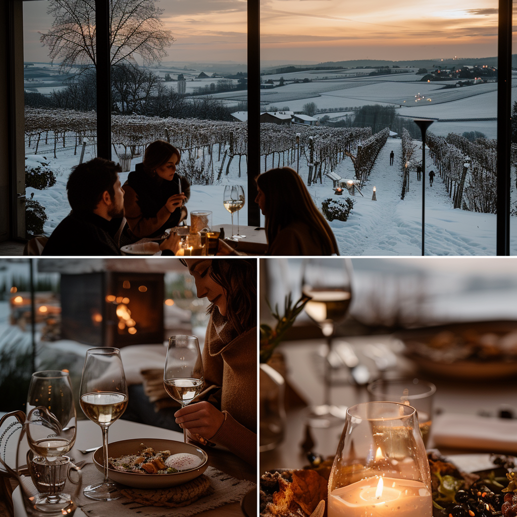Diner dans les vignes, idée originale repas de fin d'année entreprise | Bonne Nouvelle, agence événementielle Valence