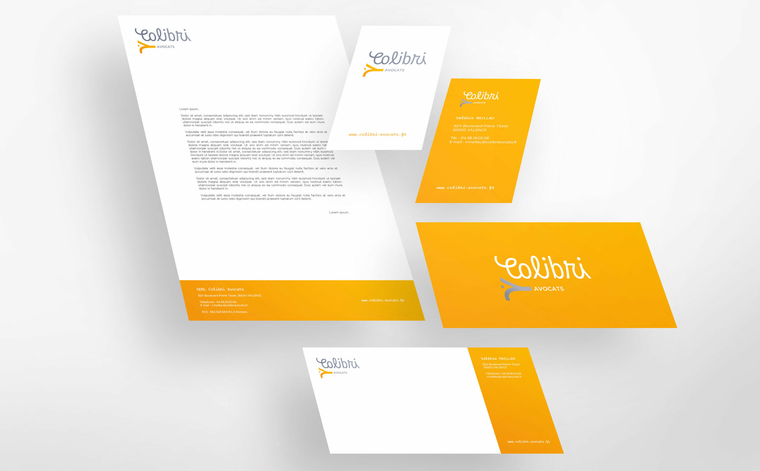 Colibri Avocats | Identité Visuelle | Logo & Charte Graphique | Bonne Nouvelle, Agence de communication Valence, Drôme