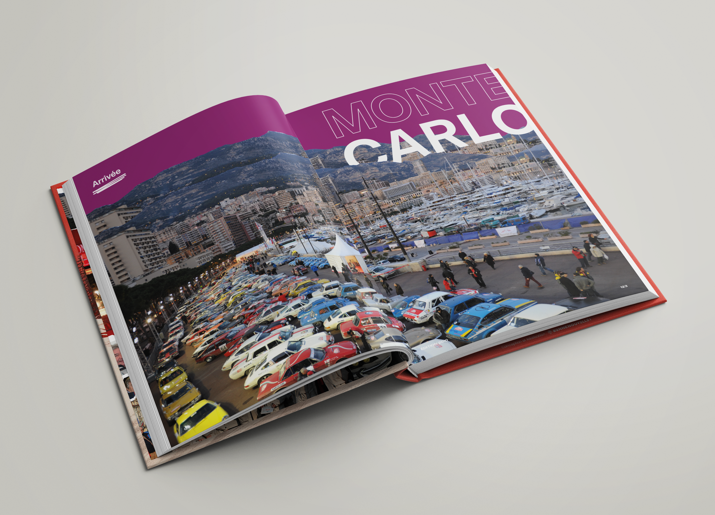 Team des Chefs : print malin, support print : livre photos de 500 pages pour les 20ans de la Team des Chefs au Rallye Monte Carlo historique | Agence de communication Bonne Nouvelle, Valence, Drôme