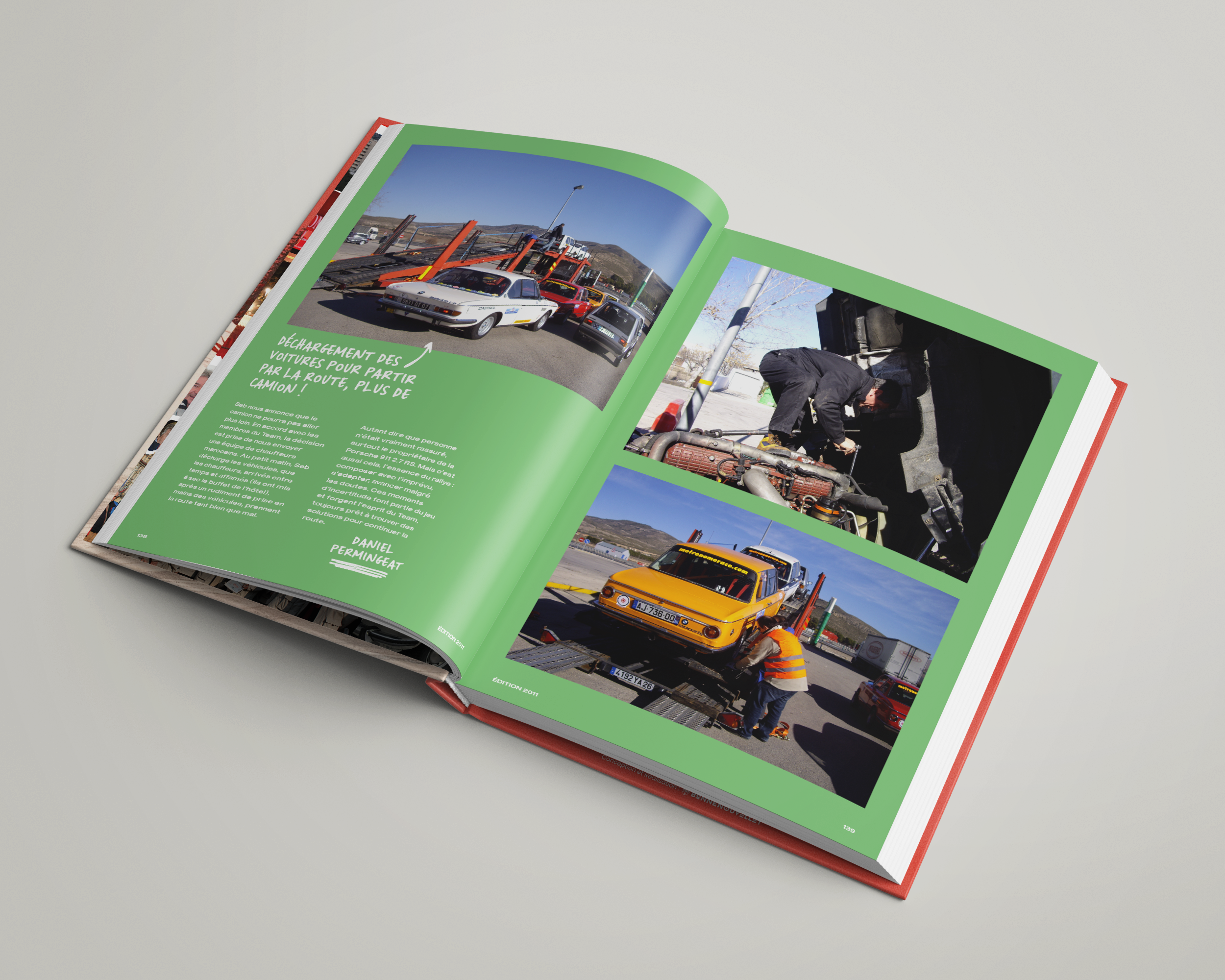 Team des Chefs : print malin, support print : livre photos de 500 pages pour les 20ans de la Team des Chefs au Rallye Monte Carlo historique | Agence de communication Bonne Nouvelle, Valence, Drôme