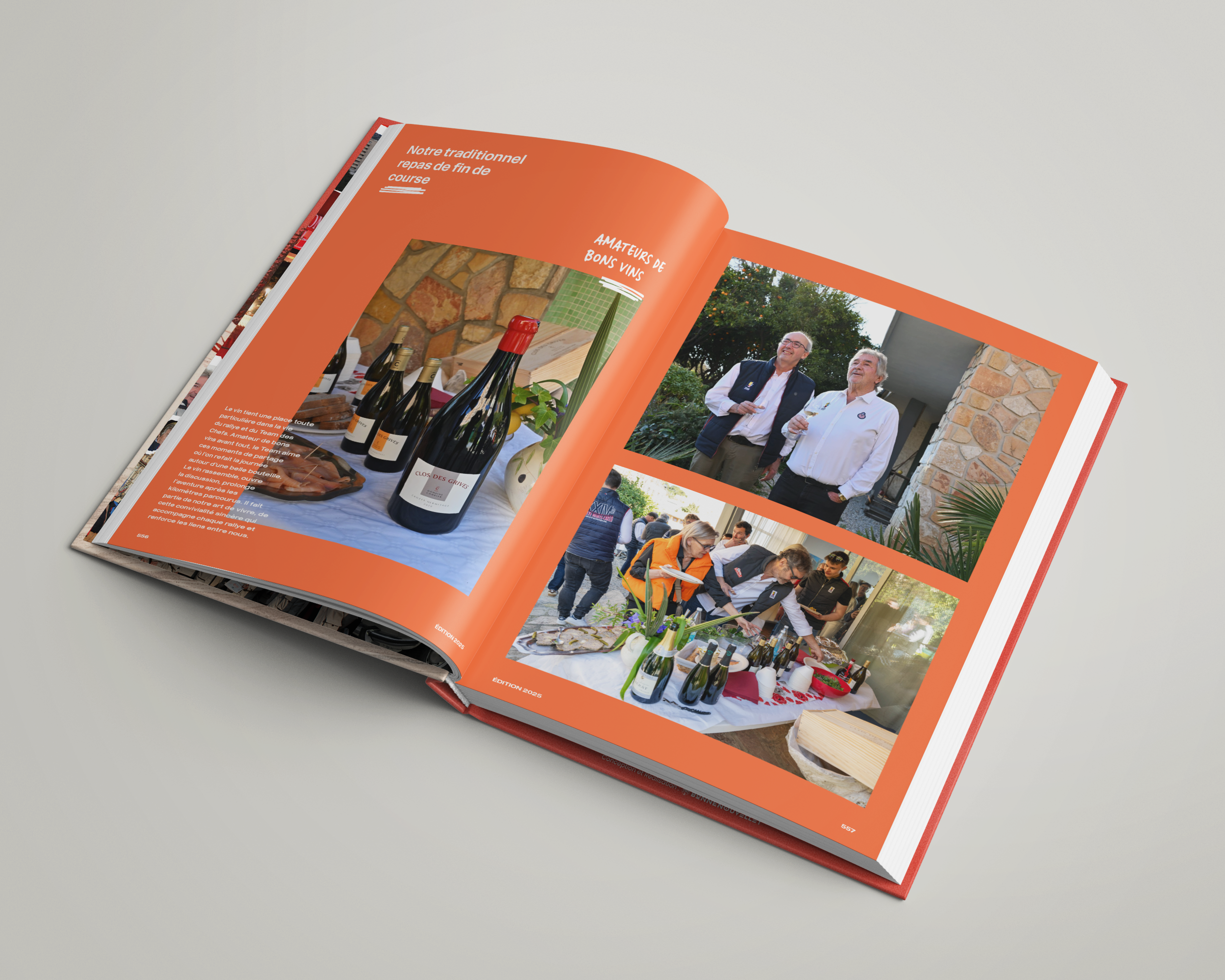 Team des Chefs : print malin, support print : livre photos de 500 pages pour les 20ans de la Team des Chefs au Rallye Monte Carlo historique | Agence de communication Bonne Nouvelle, Valence, Drôme