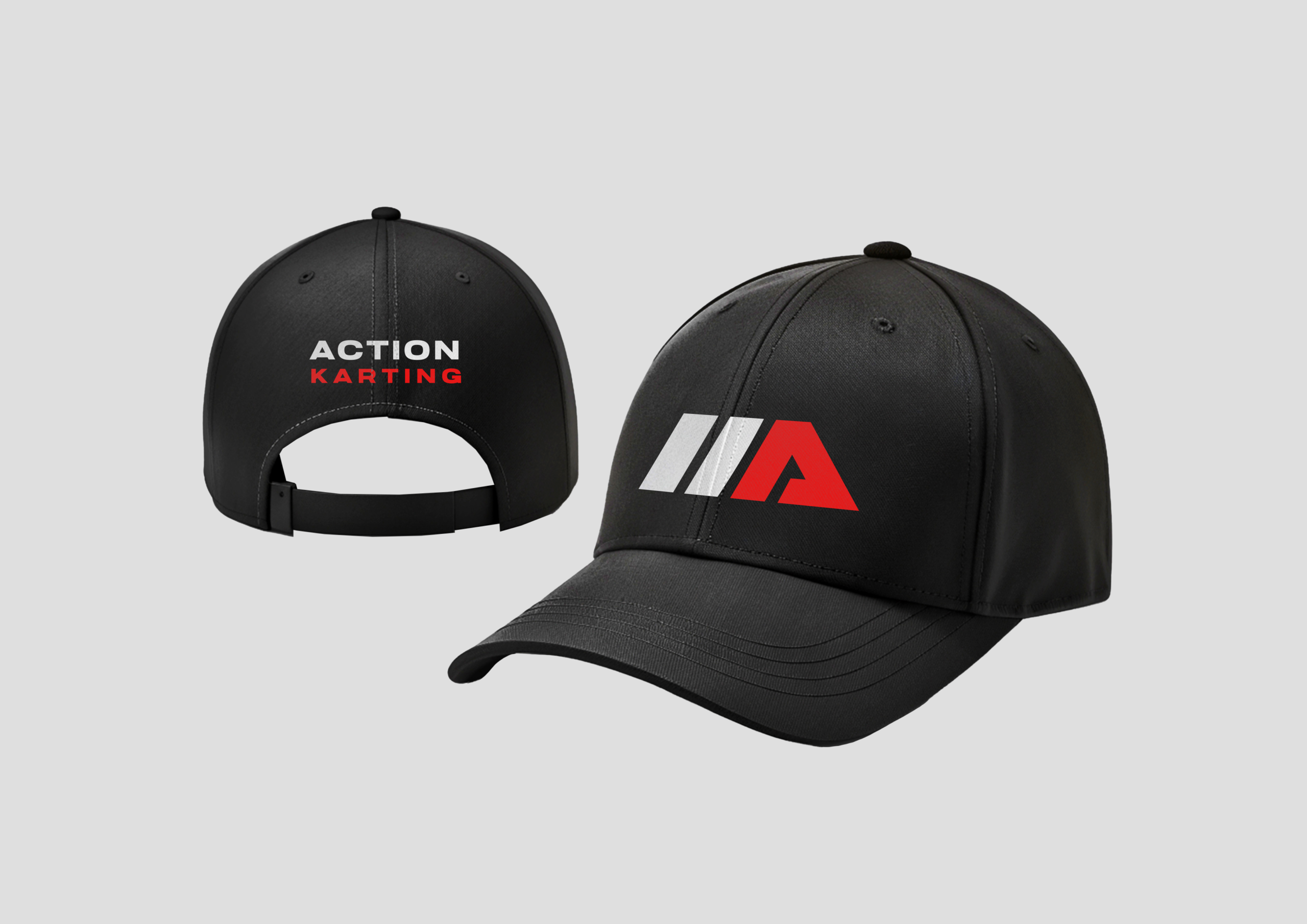 Action Karting : Branding, identité visuelle, charte graphique, agence de communication BONNE NOUVELLE, Valence, Drôme