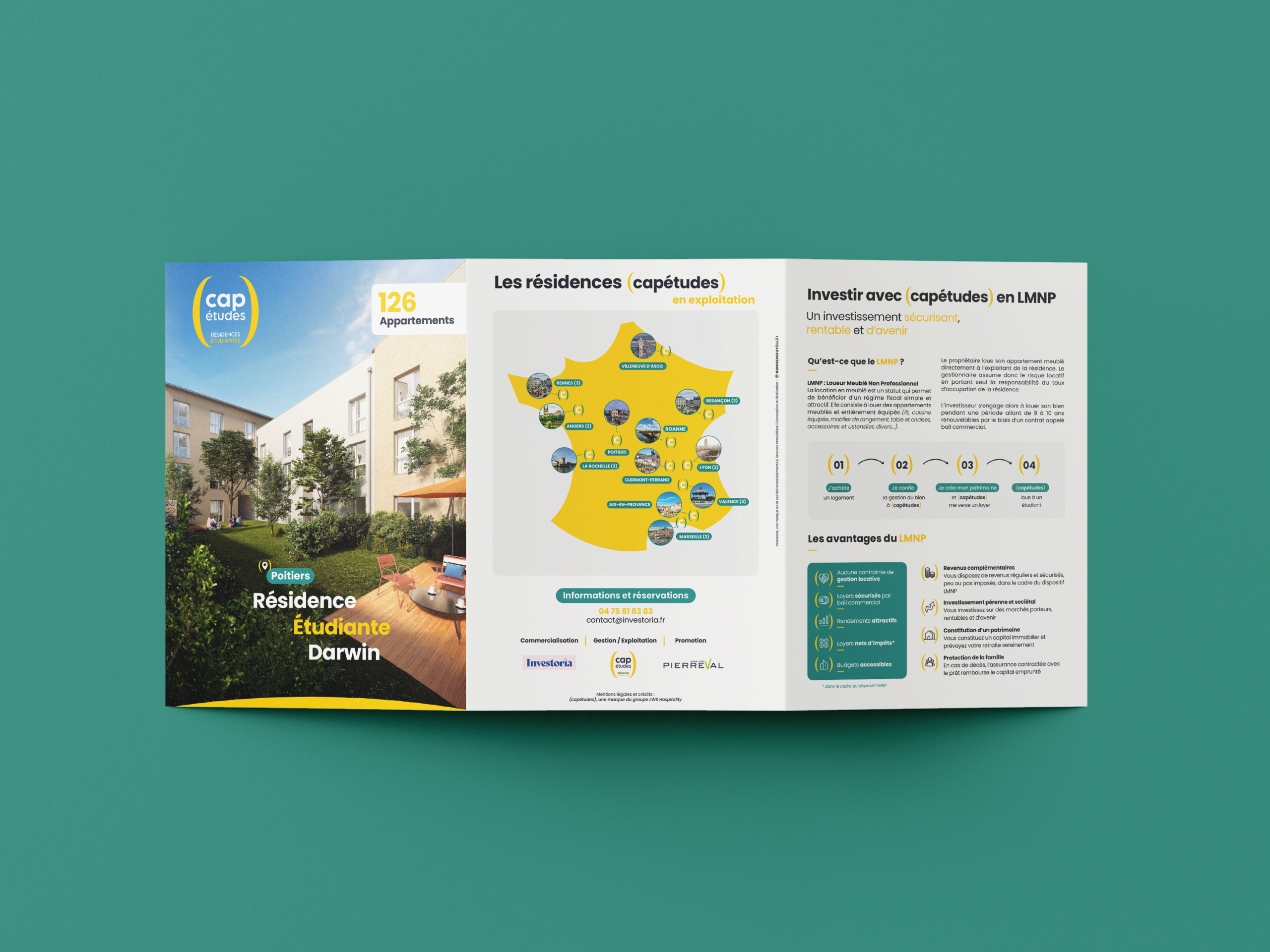 Cap Études : Print malin, brochure programme immobilier pour Poitiers | Agence de communication, Valence, Drôme