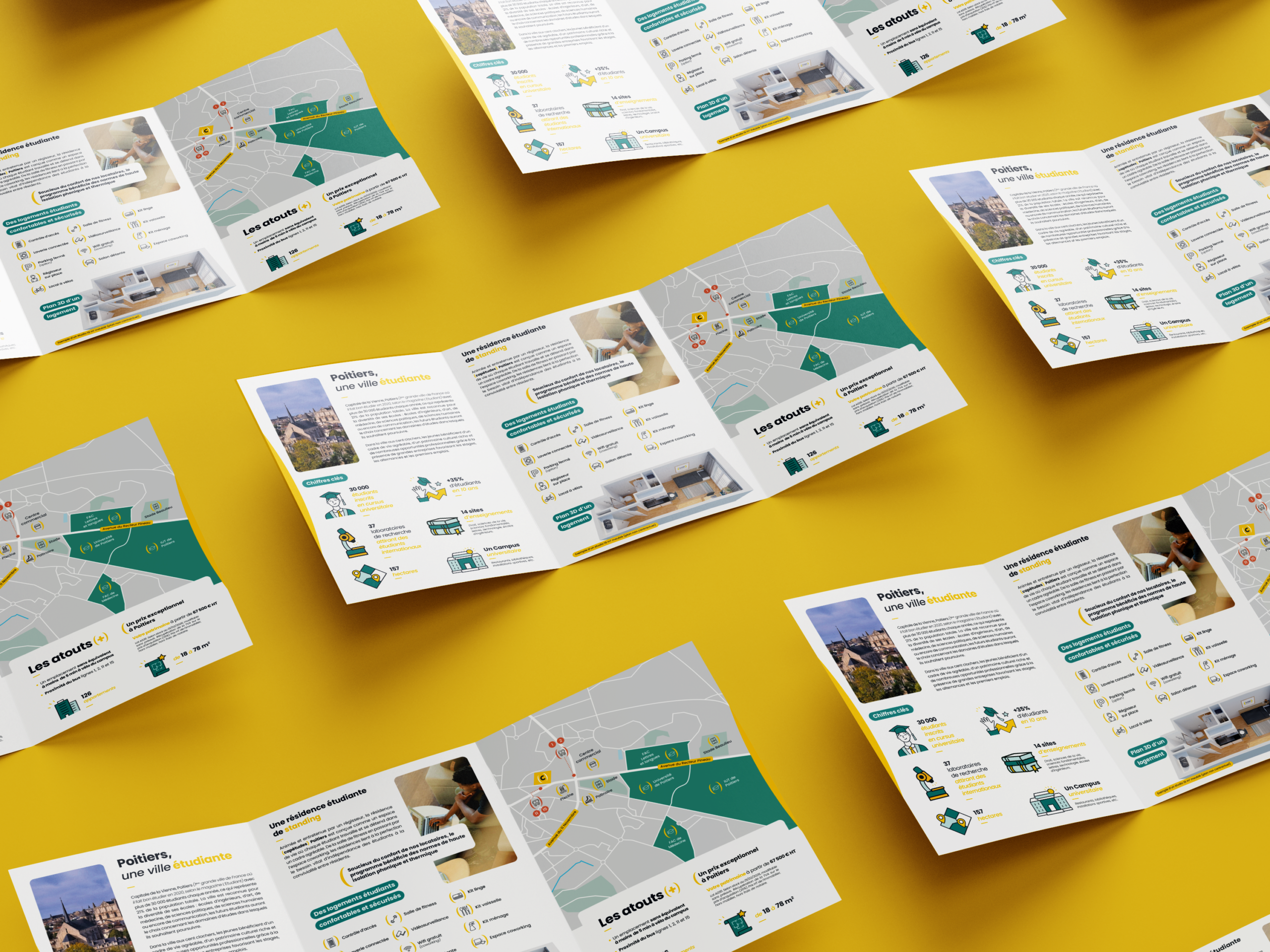 Cap Études : Print malin, brochure programme immobilier pour Poitiers | Agence de communication Bonne Nouvelle, Valence, Drôme