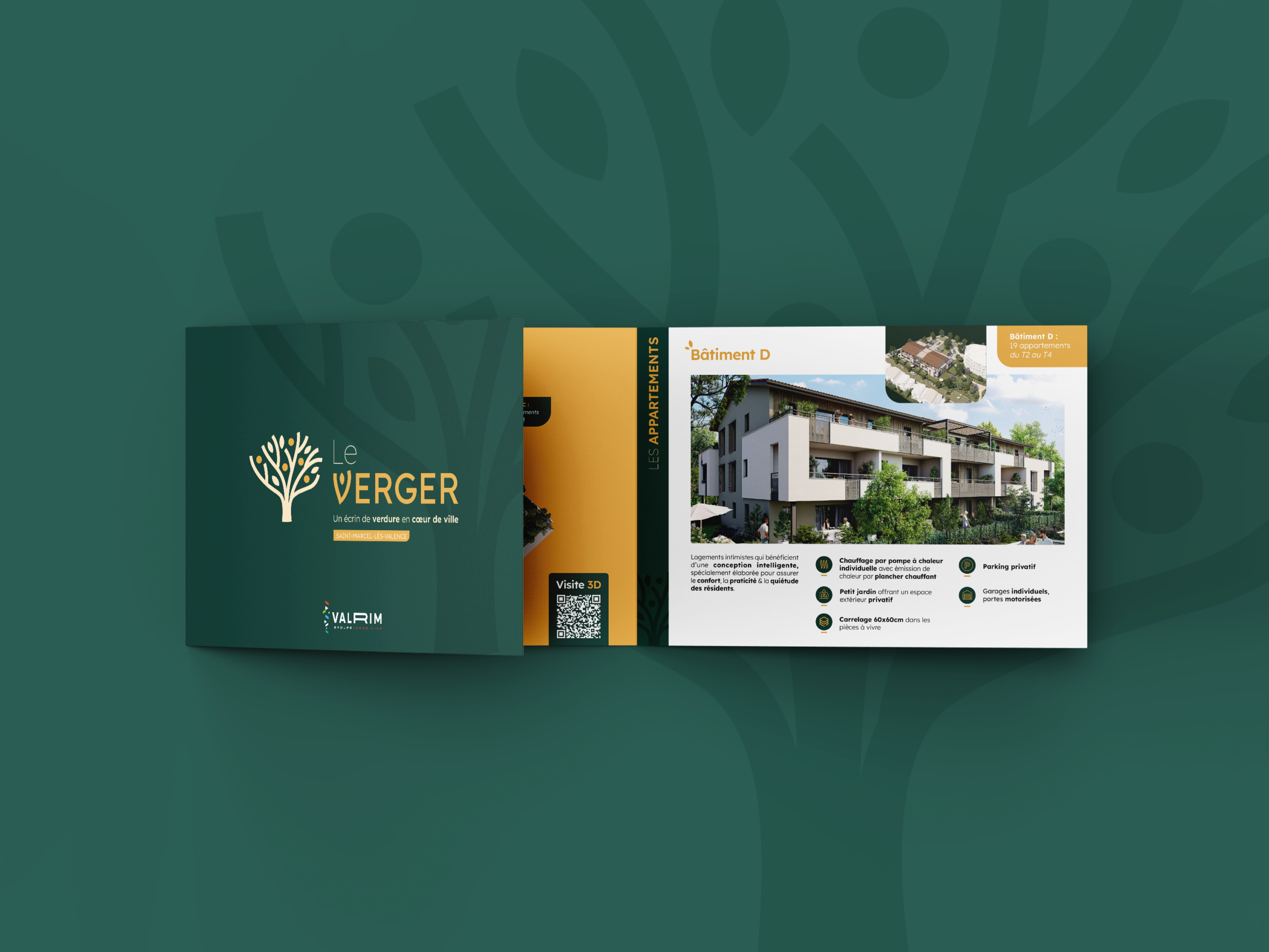 Immobilière Valrim : Print malin - Plaquette programme immobilier | Agence de communication Bonne Nouvelle, Valence, Drôme
