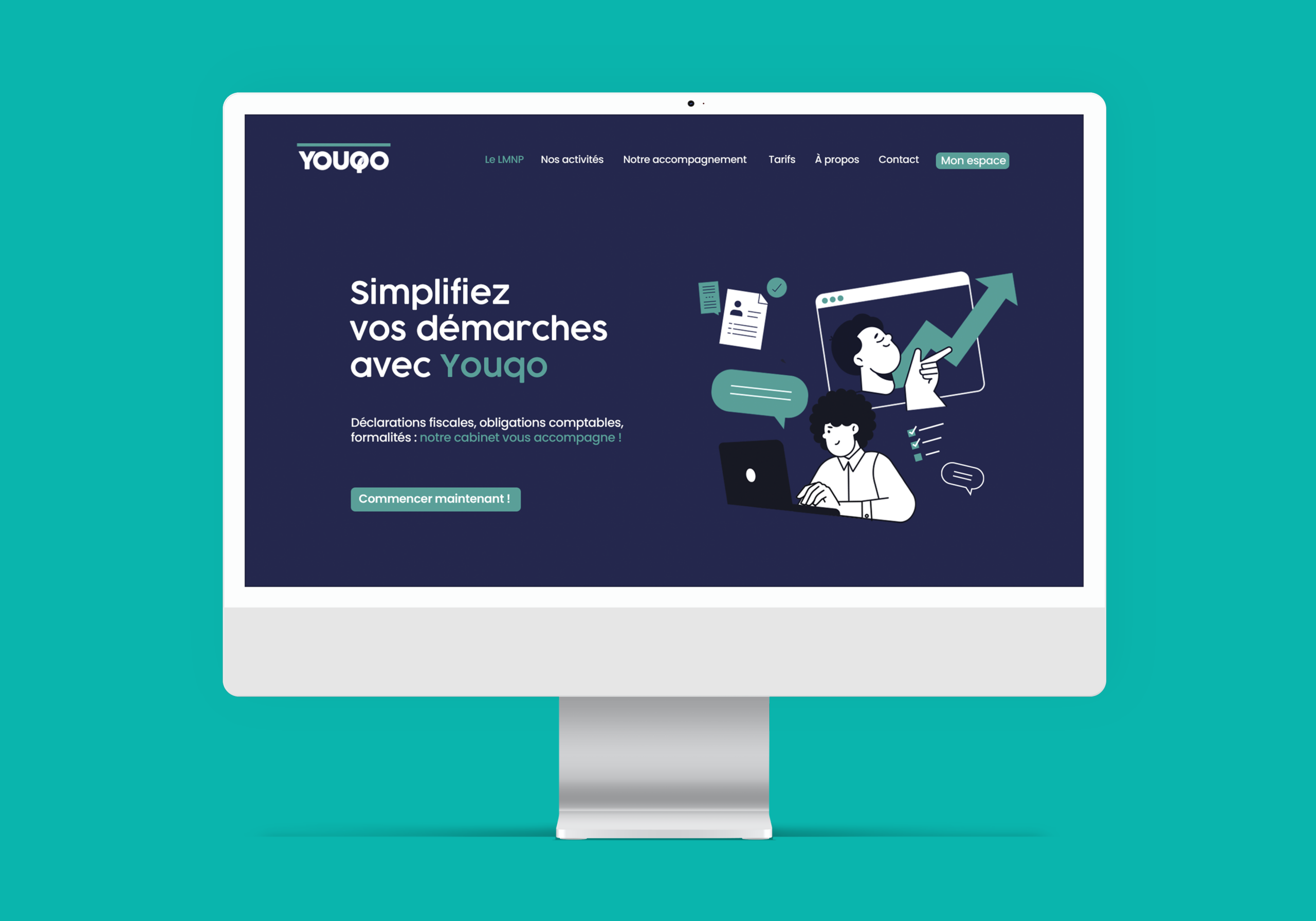 Youqo : Digital agile, Webdesign : création de site internet one page | Agence de communication Bonne Nouvelle, Valence, Drôme