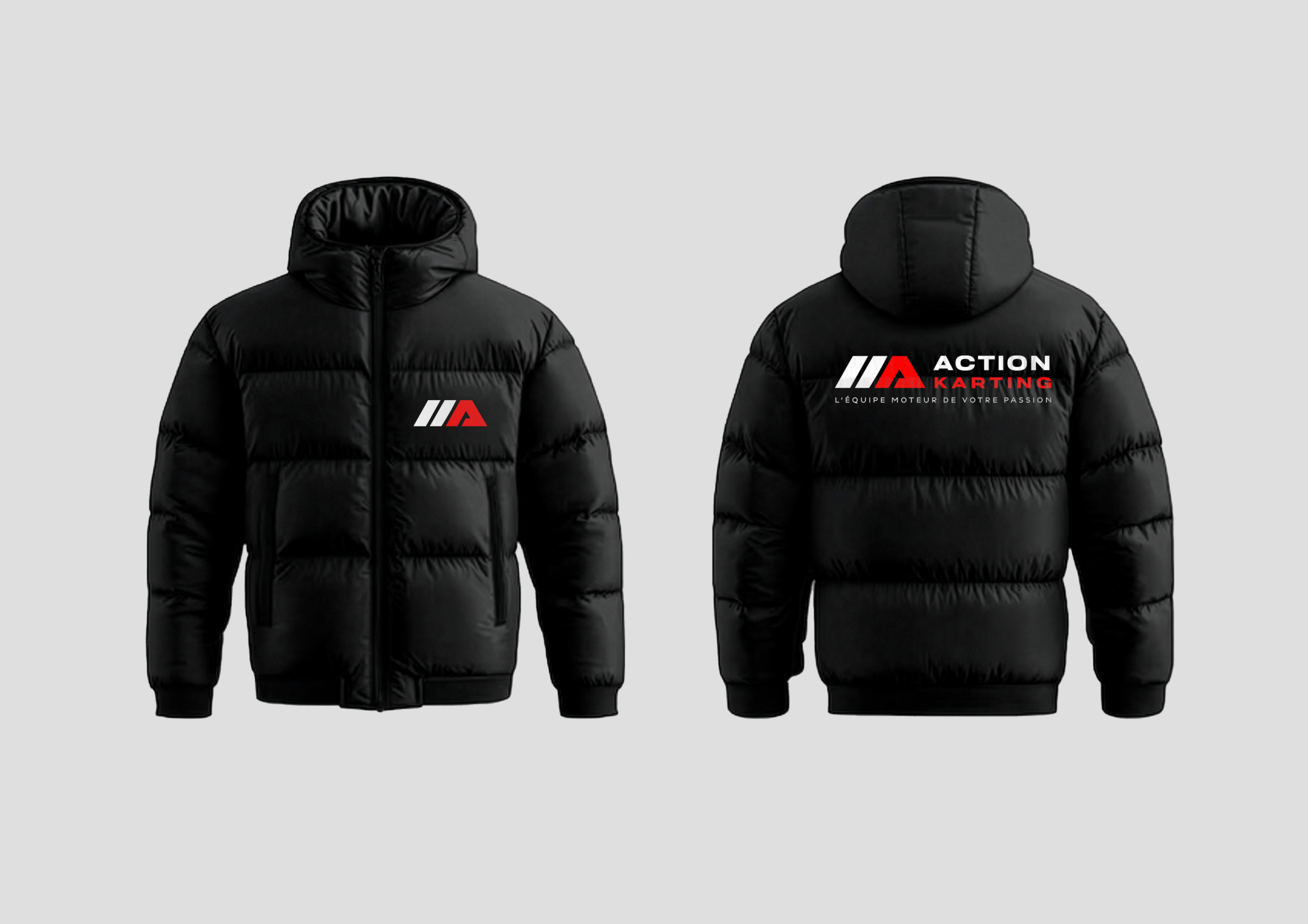 Action Karting : Branding, identité visuelle, charte graphique, agence de communication BONNE NOUVELLLE, Valence, Drôme