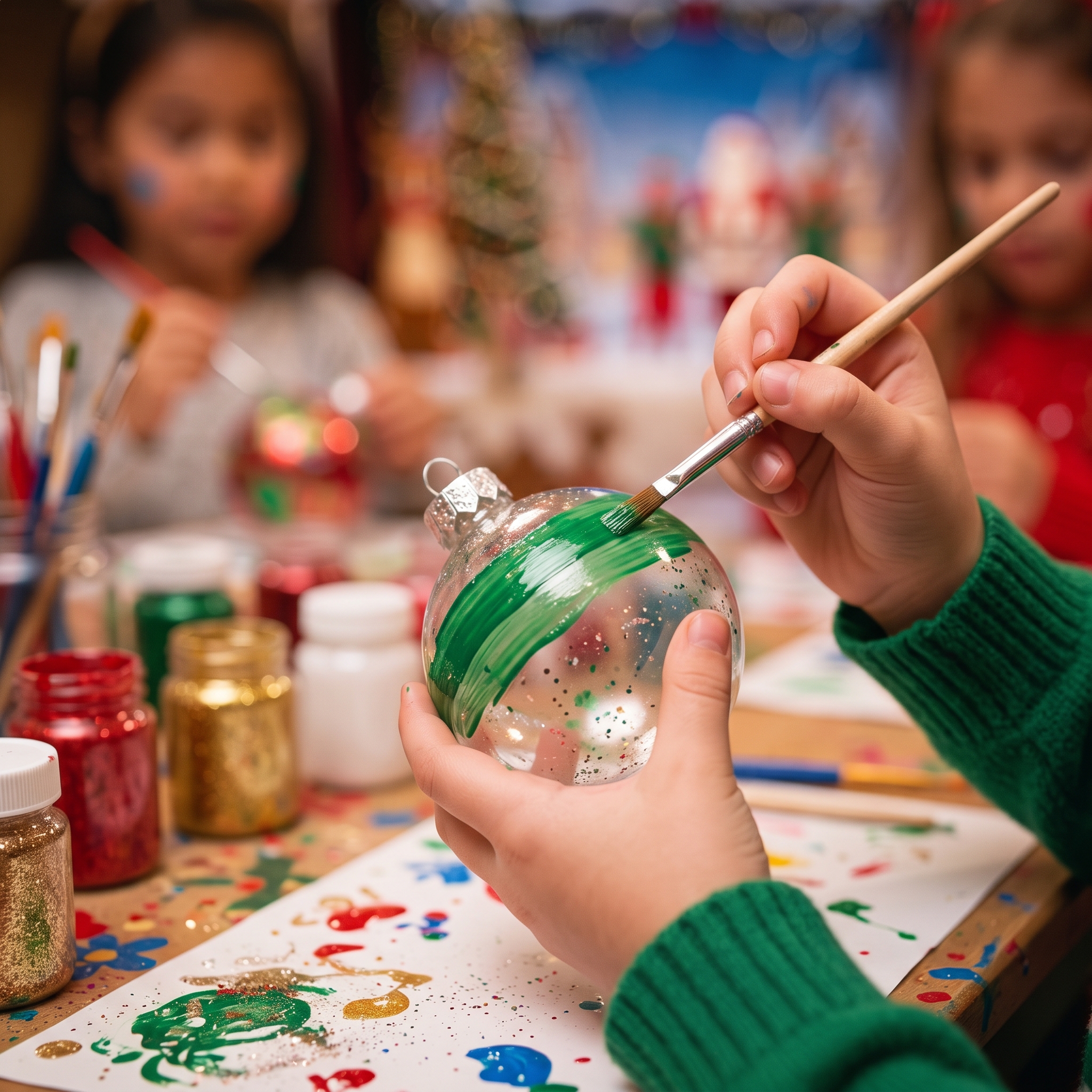 Arbre de Noel, atelier pour enfants soirée d'entreprise | Bonne Nouvelle, agence événementielle Valence