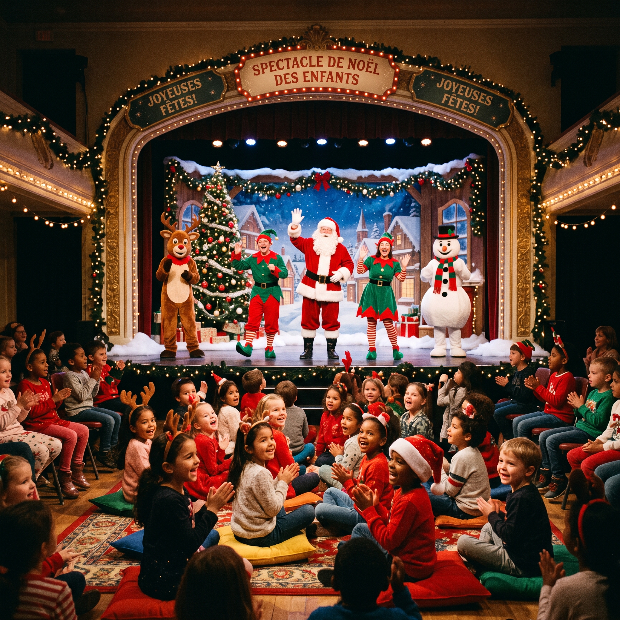 Arbre de Noel, spectacle enfants pour soirée d'entreprise | Bonne Nouvelle, agence événementielle Valence