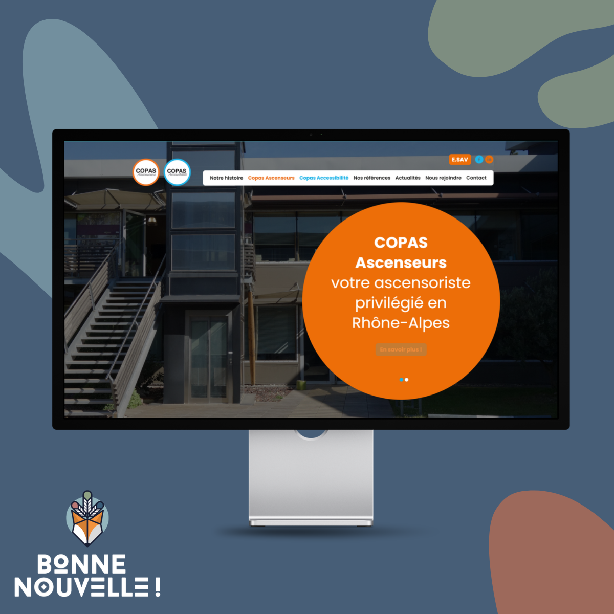conception de site web WordPress par Bonne Nouvelle, agence de communication Valence